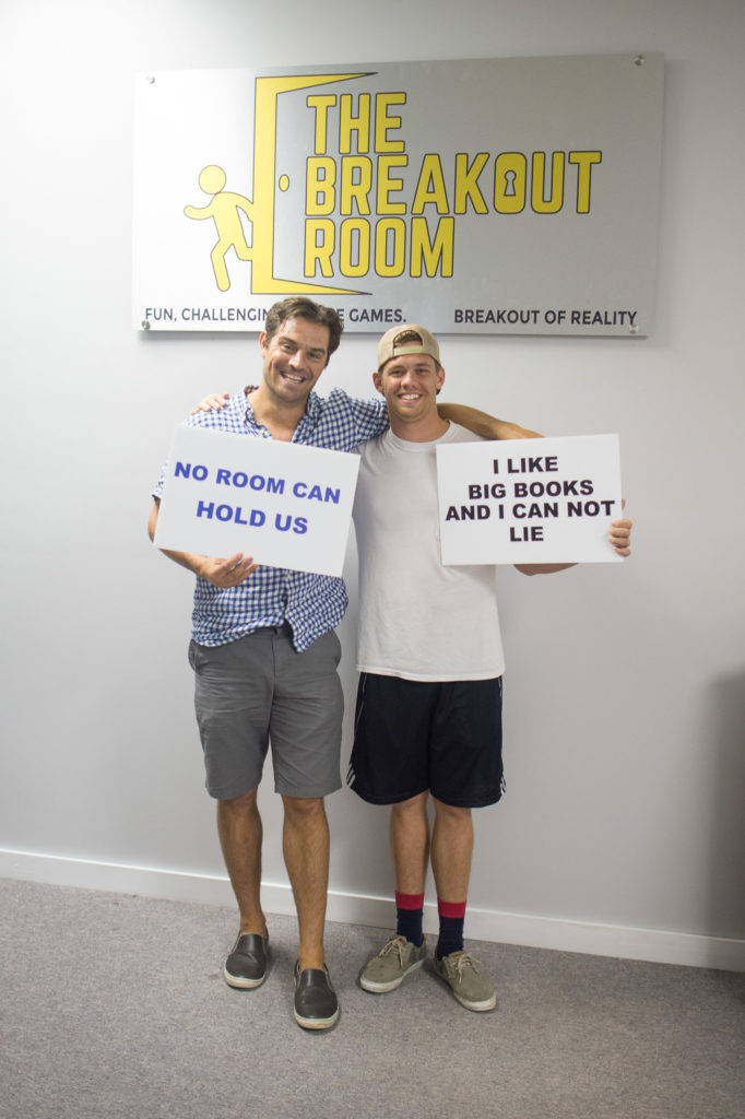 Foz and Max from Wilmington's z107.5 radio station escaped the escape room with 3 minutes to spare